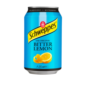 Schweppes Bitter Lemon 330ml round can