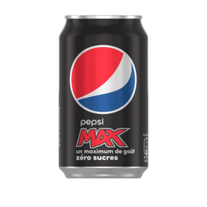 Pepsi Max 330ml round can