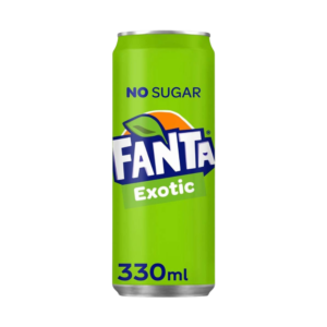 Fanta Exotic No Sugar 330ml sleek can