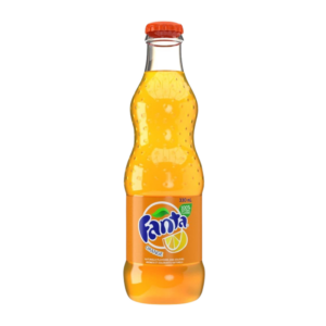 Fanta Orange glass bottle