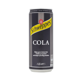 Schweppes Cola 330ml sleek can